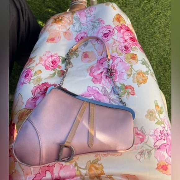 Christian Dior silk mini saddle bag - Picture 17 of 17